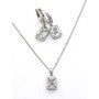 Set Colier + Cercei CLR001 ARGINTIU | MEI