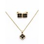 Set Colier + Cercei CLR003 AURIU-NEGRU | MEI