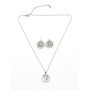 Set Colier + Cercei CLR004 ARGINTIU | MEI