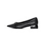 Pantofi cu Toc gros D26-103 Negru | Formazione