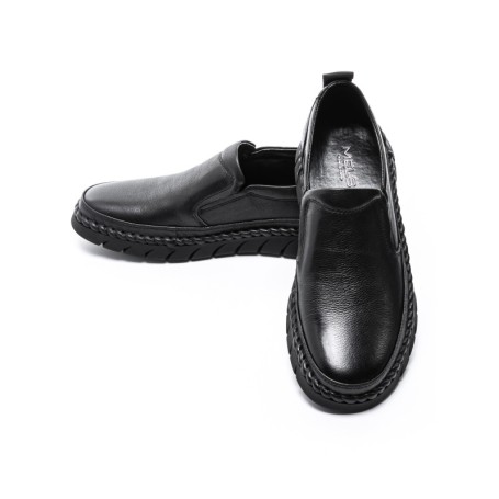 Pantofi Barbati din piele naturala HT8215 Negru (L16) Mels