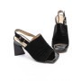Sandale Dama cu Toc gros K4340-3722D Negru Jose Simon