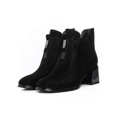 Botine Dama cu toc gros K5375-3178C Negru Jose Simon