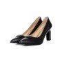 Pantofi cu Toc gros K4429-3966A Negru Jose Simon