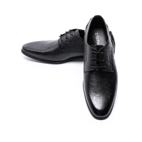 Pantofi Barbati din piele naturala QF576-K51 Black (M45) Stephano