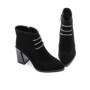 Botine Dama cu toc gros M01-01A Negru Jose Simon