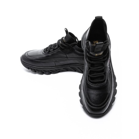 Pantofi Sport Barbati din piele naturala M01902 Negru (L10) Franco Gerardo