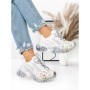 Pantofi Sport Dama cu Platforma 5WL82 WHITE | MEI