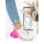 Pantofi Sport Dama cu Platforma 5WL83 PINK-WHITE | MEI