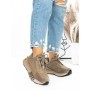 Pantofi Sport Dama din piele naturala 5SZ12 KHAKI | PANTOFUL