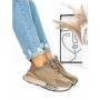 Pantofi Sport Dama din piele naturala 5SZ12 KHAKI | PANTOFUL