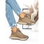 Pantofi Sport Dama din piele naturala 5SZ12 KHAKI | PANTOFUL