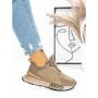 Pantofi Sport Dama din piele naturala 5SZ12 KHAKI | PANTOFUL