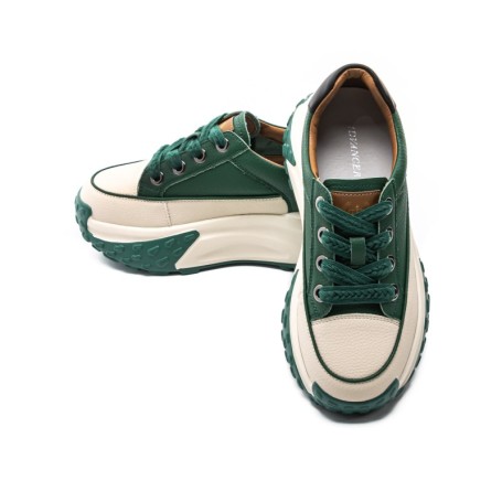 Pantofi Sport Dama din piele naturala KM9071-2 GREEN | ADVANCER
