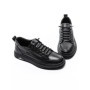 Pantofi Casual Barbati din piele naturala W25513-1 BLACK | ADVANCER
