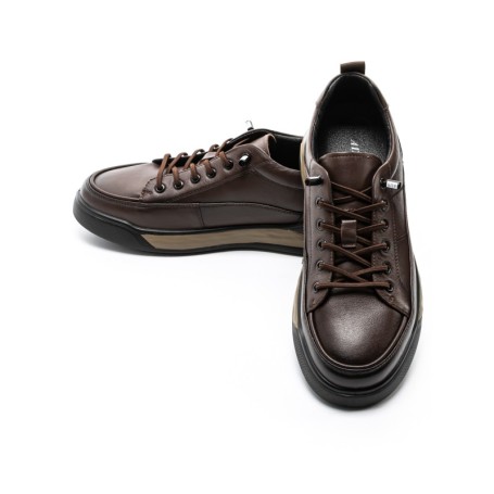 Pantofi Casual Barbati din piele naturala 57509 BROWN | ADVANCER