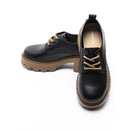 Pantofi Casual Dama din piele naturala 66922 BLACK | ADVANCER