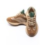 Pantofi Sport Dama din piele naturala 1566825 BROWN-GREEN | ADVANCER
