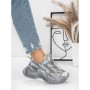 Pantofi Sport Dama cu Platforma 5WL83 SILVER | MEI