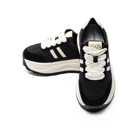 Pantofi Sport Dama din piele naturala Y6306 BLACK | ADVANCER
