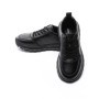 Pantofi Sport Barbati din piele naturala 88866 BLACK | ADVANCER