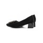 Pantofi cu toc din piele naturala 2216-50 BLACK | ADVANCER