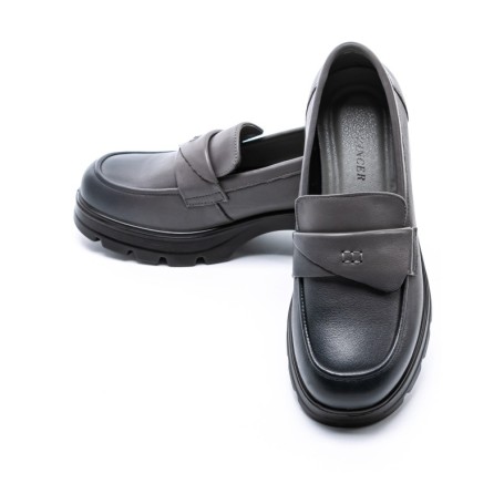 Pantofi Casual Dama din piele naturala 90-55 GREY | ADVANCER