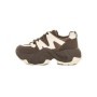 Pantofi Sport Dama din piele naturala 3A532 BROWN-CREAM | ADVANCER