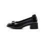 Pantofi cu toc din piele naturala 1355-1 BLACK | ADVANCER