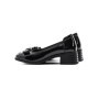 Pantofi cu toc din piele naturala 1355-1 BLACK | ADVANCER