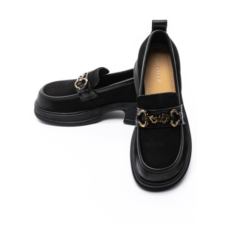 Pantofi Casual Dama din piele naturala 8051-3 BLACK | ADVANCER