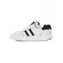 Pantofi Sport Barbati din piele naturala 02-208 WHITE-BLACK | ADVANCER