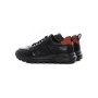 Pantofi Sport Barbati din piele naturala 302 BLACK-RED | ADVANCER