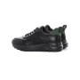 Pantofi Sport Barbati din piele naturala 302 BLACK-GREEN | ADVANCER