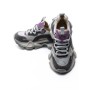 Pantofi Sport Dama din piele naturala Y5758-2 GREY-PURPLE | ADVANCER