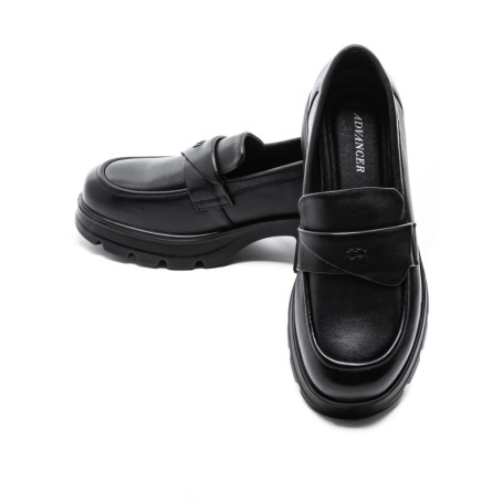 Pantofi Casual Dama din piele naturala 90-55 BLACK | ADVANCER