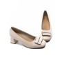 Pantofi cu toc din piele naturala TP2377-2 CREAM | ADVANCER