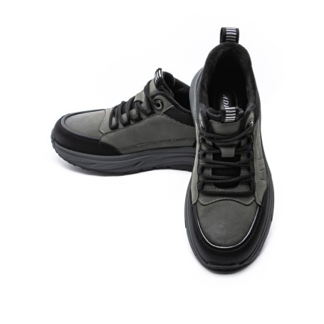 Pantofi Sport Barbati din piele naturala E90002 GREY | ADVANCER