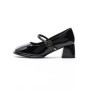 Pantofi cu toc din piele naturala TP312-1 BLACK | ADVANCER