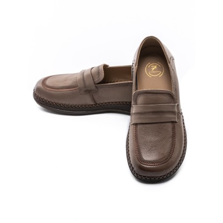 Pantofi Casual Dama din piele naturala KM329 APRICOT | FORMAZIONE