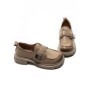 Pantofi Casual Dama din piele naturala KM6715 APRICOT | FORMAZIONE