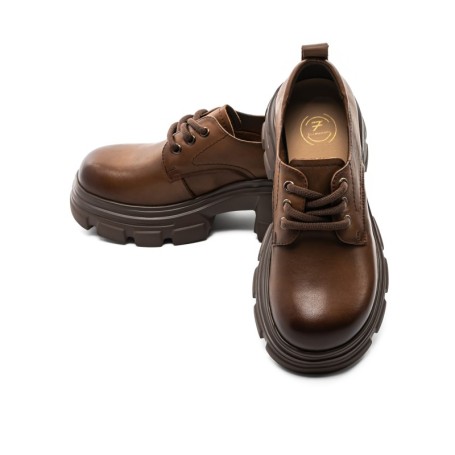 Pantofi Casual Dama din piele naturala KM1607 BROWN | FORMAZIONE