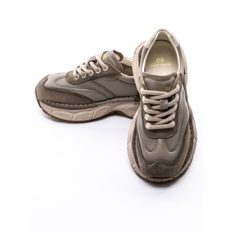 Pantofi Sport Dama din piele naturala KM5502 GREY | FRANCO GERARDO