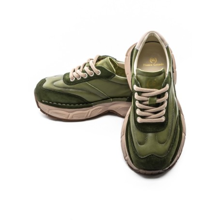 Pantofi Sport Dama din piele naturala KM5502 GREEN | FRANCO GERARDO