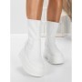 Ghete Dama din piele naturala 5W76 WHITE | PANTOFUL