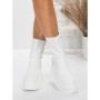Ghete Dama din piele naturala 5W76 WHITE | PANTOFUL
