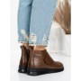 Ghete Dama din piele naturala 5W51 DARK BROWN | PANTOFUL