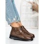 Ghete Dama din piele naturala 5W51 DARK BROWN | PANTOFUL