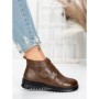 Ghete Dama din piele naturala 5W51 DARK BROWN | PANTOFUL