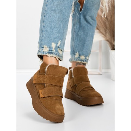 Ghete Dama din piele naturala 5SZ6 YELLOW | PANTOFUL